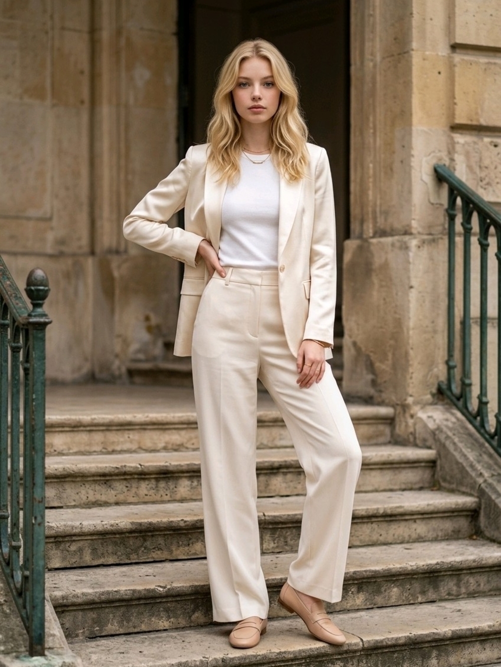 NWT Ralph Lauren Ascot Pearl Wide-Leg Silk Trousers sz 6 Petite
